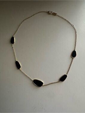 Ippolita 18K Yellow Gold Onyx Station Necklace